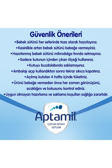 Aptamil 1 Bebek Sütü 800 Gr - Resim 8