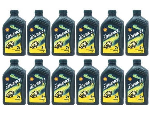 Shell Advance Sx 2T Mineral 1 lt 12'li Motosiklet Yağı ürün görseli 1