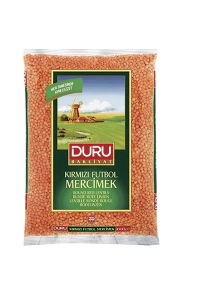 Duru Kırmızı Mercimek 1000 Gr. (BAKLİYAT) ürün görseli 1