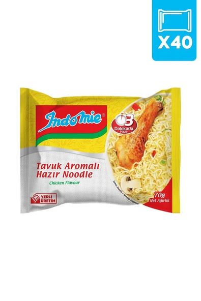 İndomie Indomie 40'lı Tavuk Aromalı Hazır Noodle Paket ürün görseli 1