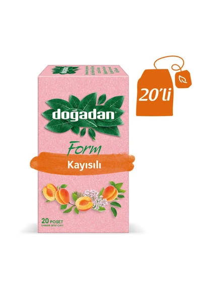 Doğadan Form Çay Kayısılı 20'li x 12 ürün görseli 1