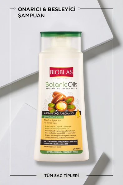 Bioblas Botanic Oils Argan Yağlı Şampuan 360 ml - Resim 2