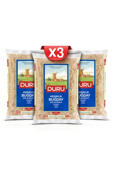 Duru 3'lü Hediklik (Diş Buğdayı) 3x1kg ürün görseli 1
