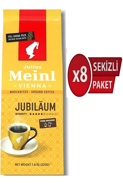 Julius Meinl Jubilaum Filtre Kahve 220gr x 8 adet ürün görseli 1