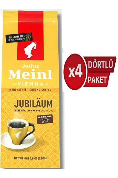 Julius Meinl Jubilaum 4 Adet 220 Gr (880 gr.) Filtre Kahve ürün görseli 1