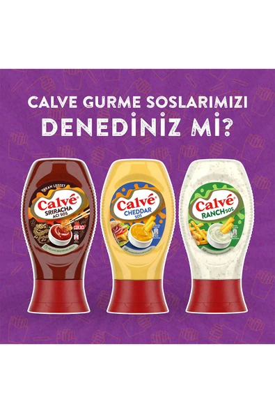 Calve Burger Sos 245g x3 - Resim 5