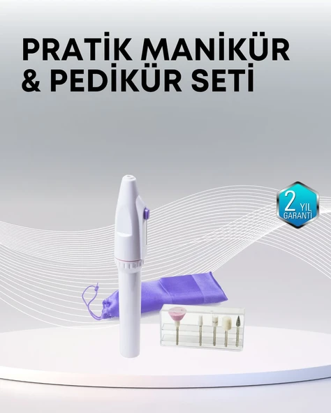Profesyonel Tırnak Matkap Seti – Ayarlanabilir Hız, Düşük Gürültü ve Kompakt Tasarım ürün görseli 1