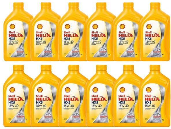 Shell Helix HX5 Diesel 15W-40 1 lt 12'li Motor Yağı ürün görseli 1