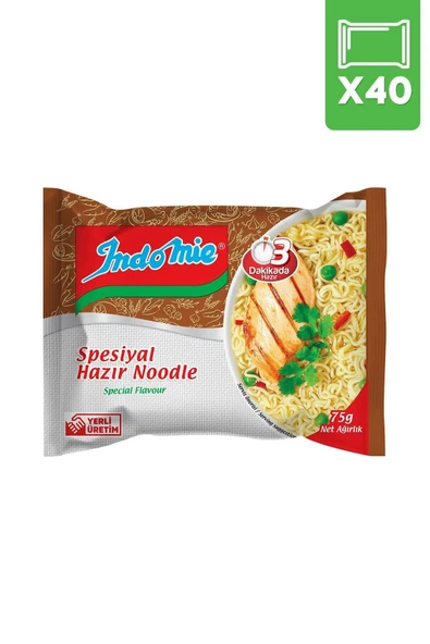 İndomie Special Aromalı Hazır Noodle 40 Lı Orjinal Paket ürün görseli 1