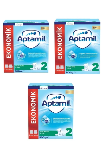 Aptamil Devam Sütü 2 Numara 6-9 Ay 3'lü Paket 900 Gr ürün görseli 1