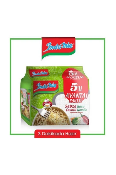 İndomie Indomıe 5'li Paket Sebzeli Noodle ürün görseli 1