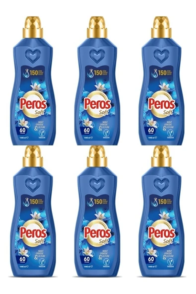 Peros Konsantre Yumuşatıcı Mavi Orkide Lilyum 1440 ml X 6 Lı Süper Avantaj Paketi ürün görseli 1