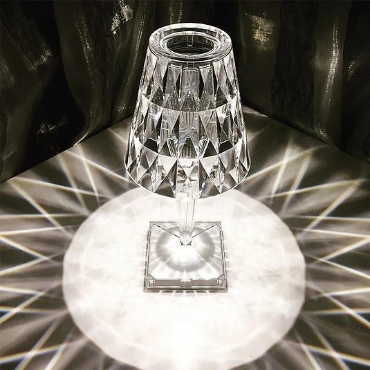 Kristal Led Şarjlı Masa Üstü Lamba - Resim 2