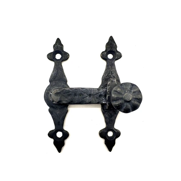 Antika Tarz Dekoratif Pirinç Kapı, Pencere Mandalı - 82x65 mm, Oksit ürün görseli 1