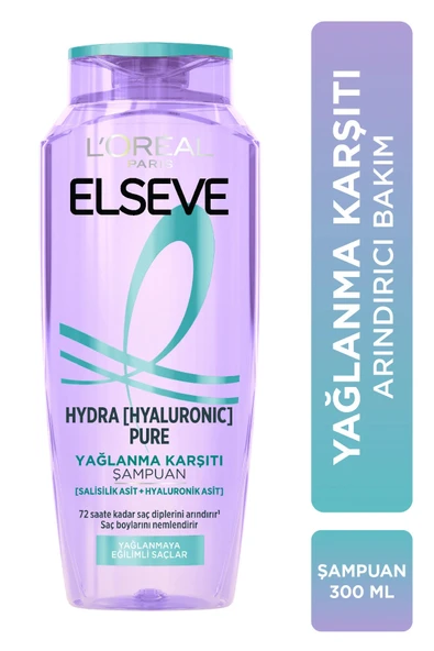 Hydra [Hyaluronic] Pure Salisilik Asit İçeren Yağlanma Karşıtı Arındırıcı Şampuan 300ml ürün görseli 1