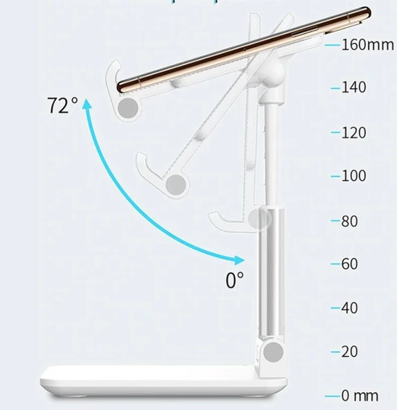 Katlanabilir Masaüstü Telefon Tutucu Stand - Resim 3