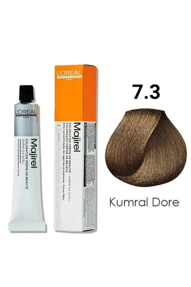 Loreal Professionnel Majirel 7.3 Kumral Dore 60 ml Saç Boyası ürün görseli 1