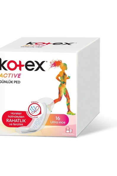 Marka: Active Ultra Ince Günlük Ped 16'lı Kategori: Hijyenik Ped ürün görseli 1