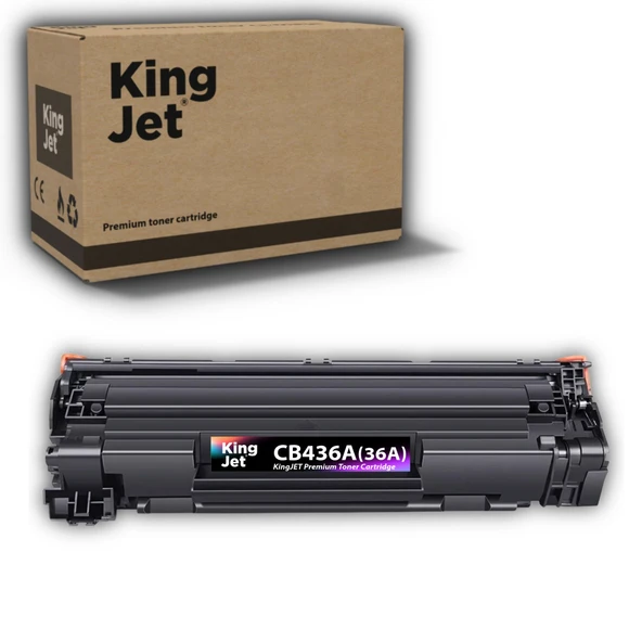 KingJET HP Uyumlu (36A) CB436A Standart Kapasiteli Çipli Muadil Toneri ürün görseli 1