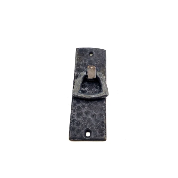 Antika Tarz Dekoratif Pirinç Dik Dövme Mobilya Kulbu - 90x31 mm, Oksit ürün görseli 1