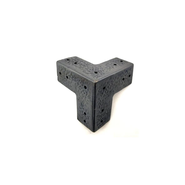 Antika Tarz Dekoratif Pirinç Köşe Gönye - 68x68 mm, Oksit ürün görseli 1