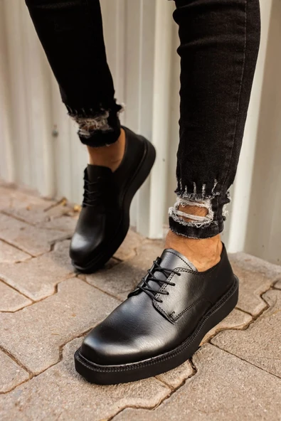 CH001 - FST Classic Lace Erkek Ayakkabı SIYAH ürün görseli 1