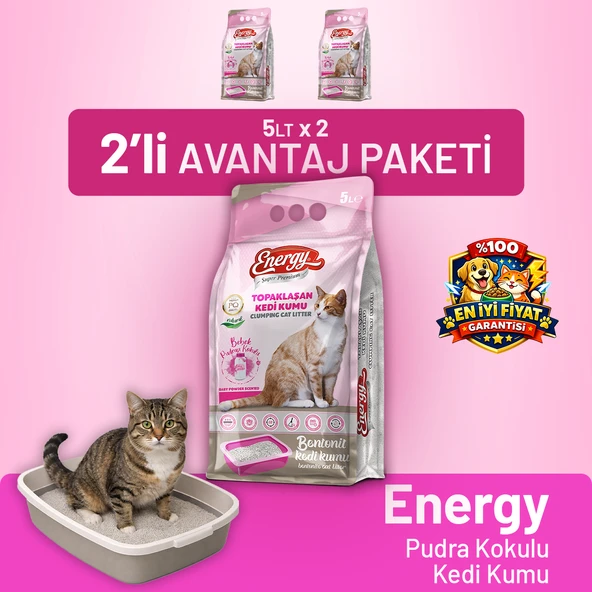 Kedi Kumu Pudra Kokulu 5 lt - 2 Adet ürün görseli 1