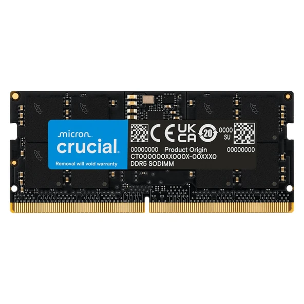 Crucial 8 GB 5600 MHz CL46 CT8G56C46S5 DDR5 Notebook Ram ürün görseli 1