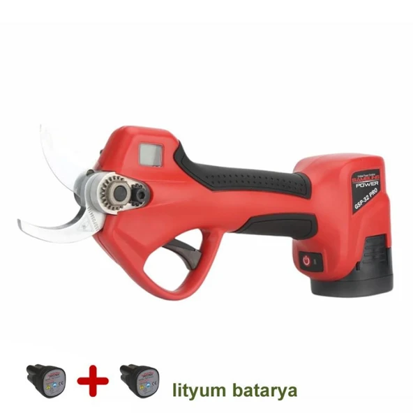 32mm 1+1 Bataryalı Akülü Budama Makası GSP-32PRO ürün görseli 1