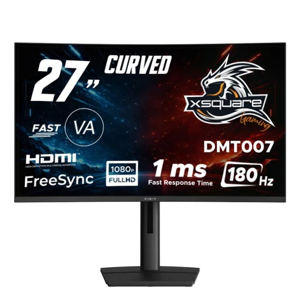 Dexim K27SG 27" 1 ms Full HD Curved 180 Hz Oyuncu Monitörü ürün görseli 1