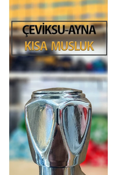 Çevik Su (Ayna Model ) Musluk Kısa Tip - Resim 2