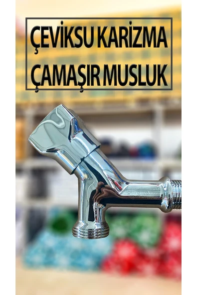 Karizma Model Çamaşır Bulaşık Makinası Musluğu (Çamaşır Makinaları Bağlantı Hortumlarına Uyumludur) ürün görseli 1