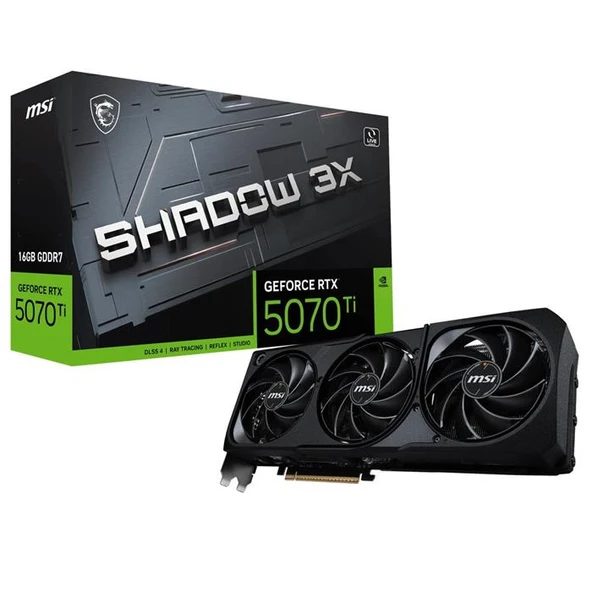 MSI RTX 5070 TI Shadow 3X OC 16G G507T-16S3C 256 Bit GDDR7 16 GB Ekran Kartı ürün görseli 1