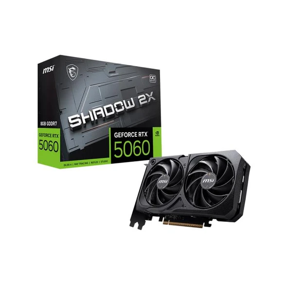 MSI RTX 5060 8G Shadow 2X OC G5060-8S2C 128 Bit GDDR7 8 GB Ekran Kartı ürün görseli 1