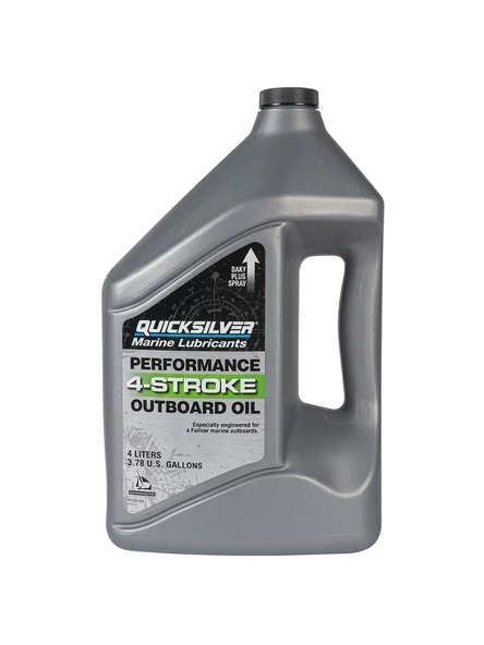 Quicksilver 4-Zamanlı 10W-30 Deniz Motoru Yağı 1 Galon (3.78L) (92-8M0086221) ürün görseli 1