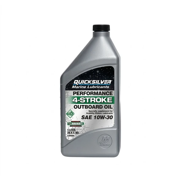 Quicksilver 4 Zamanlı 10W-30 Deniz Motor Yağı 1 Litre (92-8M0086220) ürün görseli 1