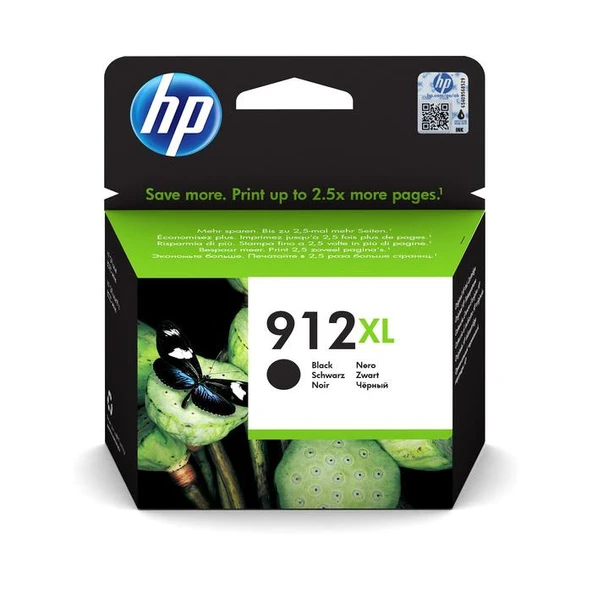 HP 912XL 3YL84AE Siyah Kartuş ürün görseli 1