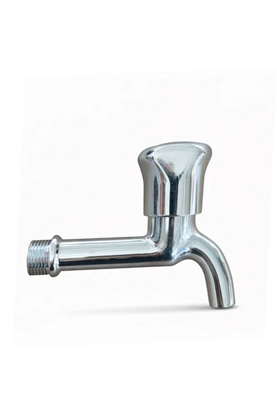 Alfa Model Kısa Tip Musluk 1/2" Pirinç İç Mekanizma Krom Kaplama ürün görseli 1