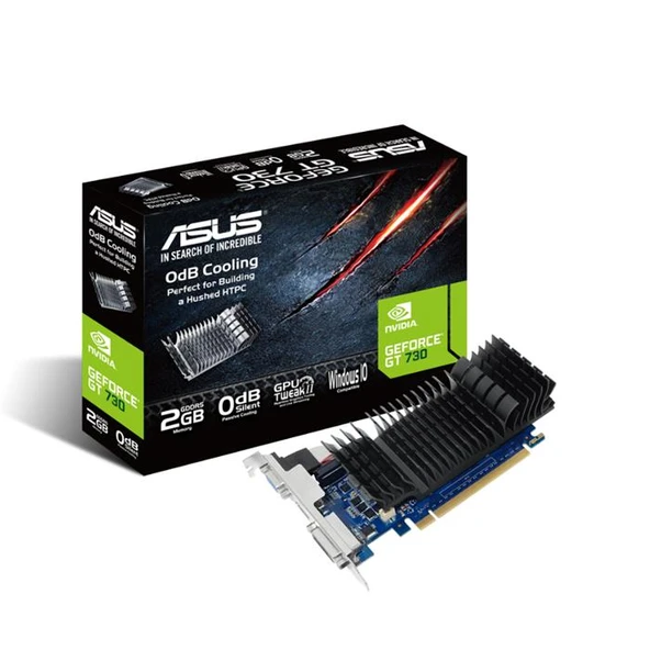 Asus GT 730 GT730-SL-2GD5-BRK 64 Bit GDDR5 2 GB Ekran Kartı ürün görseli 1