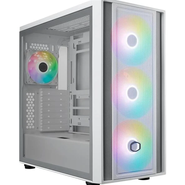 Cooler Master MasterBox 600 MB600-WGNN-S00 ARGB Fanlı Beyaz E-ATX Bilgisayar Kasası ürün görseli 1