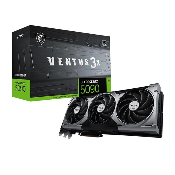 MSI RTX 5090 32G Ventus 3X OC G5090-32V3C 512 Bit GDDR7 32 GB Ekran Kartı ürün görseli 1