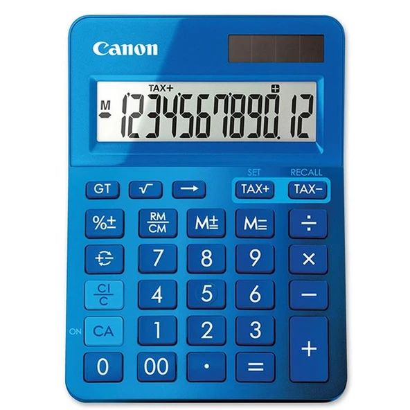Canon LS-123K-MBL 12 Hane Masa Üstü Hesap Makinesi Mavi ürün görseli 1