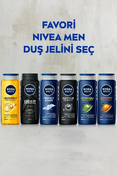 Nivea Boost Duş Jeli 500 ml - Resim 8