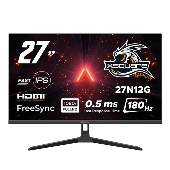 Dexim 27N12G 27 180Hz 0.5ms (Hdmı+Dp) Freesync Adaptive Sync Full Hd Fast IPS Monitör ürün görseli 1