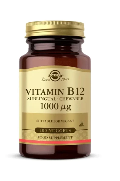 Solgar Vitamin B12 1000 Mcg 100 Dil Altı Tablet ürün görseli 1
