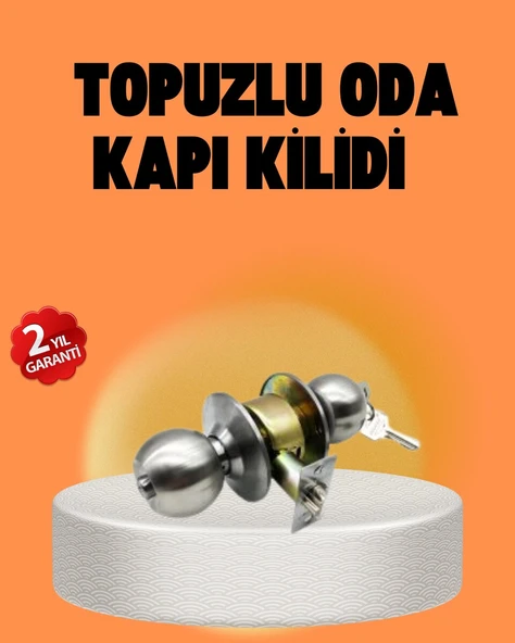 Mat Renk Topuzlu Kapı Kilidi – Giriş Tipi ürün görseli 1