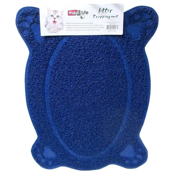 Maxi Life Kedi Tuvaleti Paspası Elips 60 x 45 Cm Lacivert ürün görseli 1