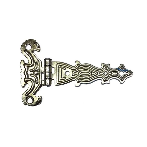 Dekoratif, Sac Tek Kuyruklu Menteşe - 40x68 mm, Küçük, Nikel, 100 Adet ürün görseli 1