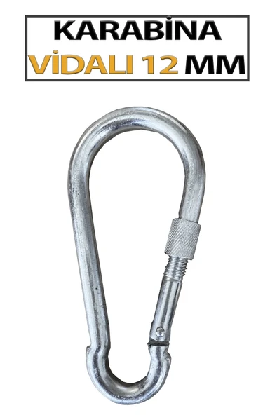 Karabina Vidalı 12 Mm (50 Adet) - Resim 2