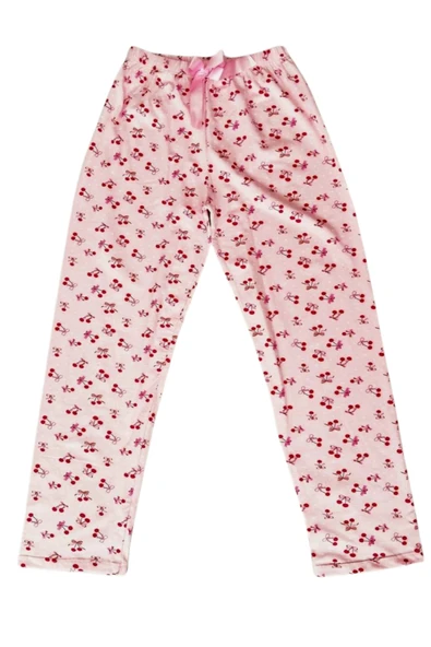 Beli Lastikli Mevsimlik Viskon Penye Pantolon Pembe ürün görseli 1